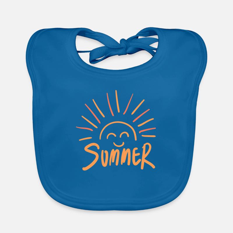 Illustration de rayons de soleil d’été vifs Bavoir bio Bébé