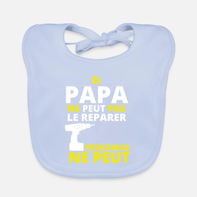 bricoleur, bricoleur, bricolage Bavoir bio Bébé