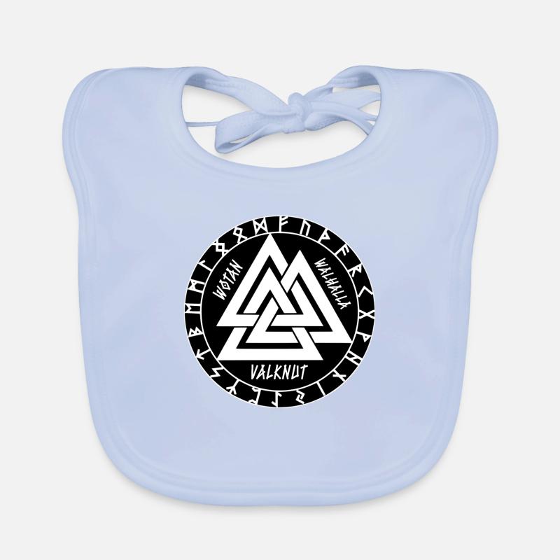 Wotan Walhalla Valknut Baby Bio-Lätzchen