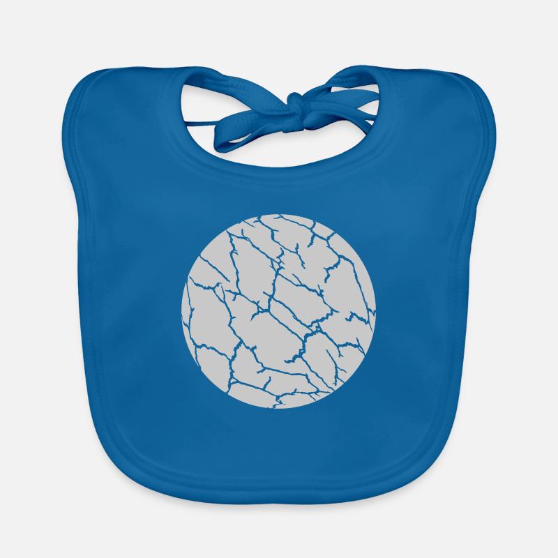 Ball Cracks Pattern Texture Organic Baby Bibs