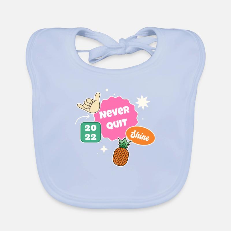 Never Quit Organic Baby Bibs