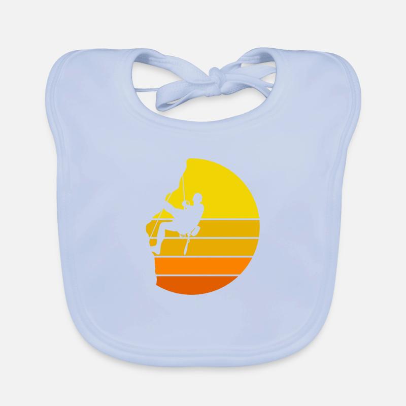 escalade idée de cadeau alpinisme grimpeur boulder Bavoir bio Bébé