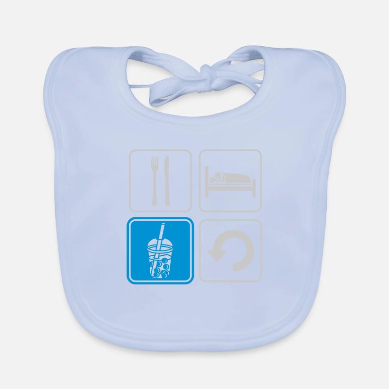 Boba Tea Répéter tous les jours Bavoir bio Bébé
