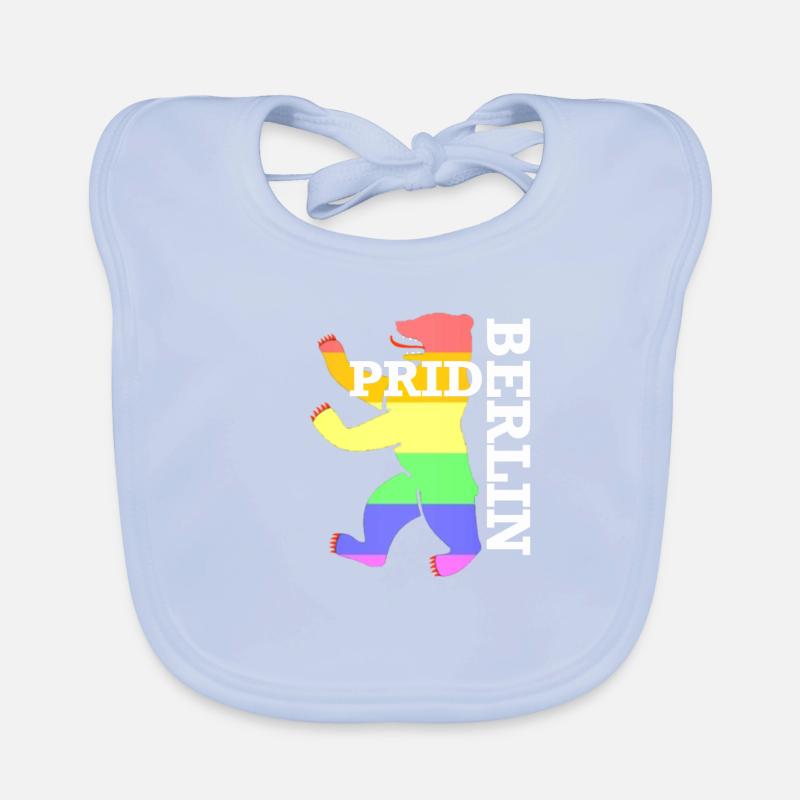 LGBT Berlin Pride Bär Baby Bio-Lätzchen