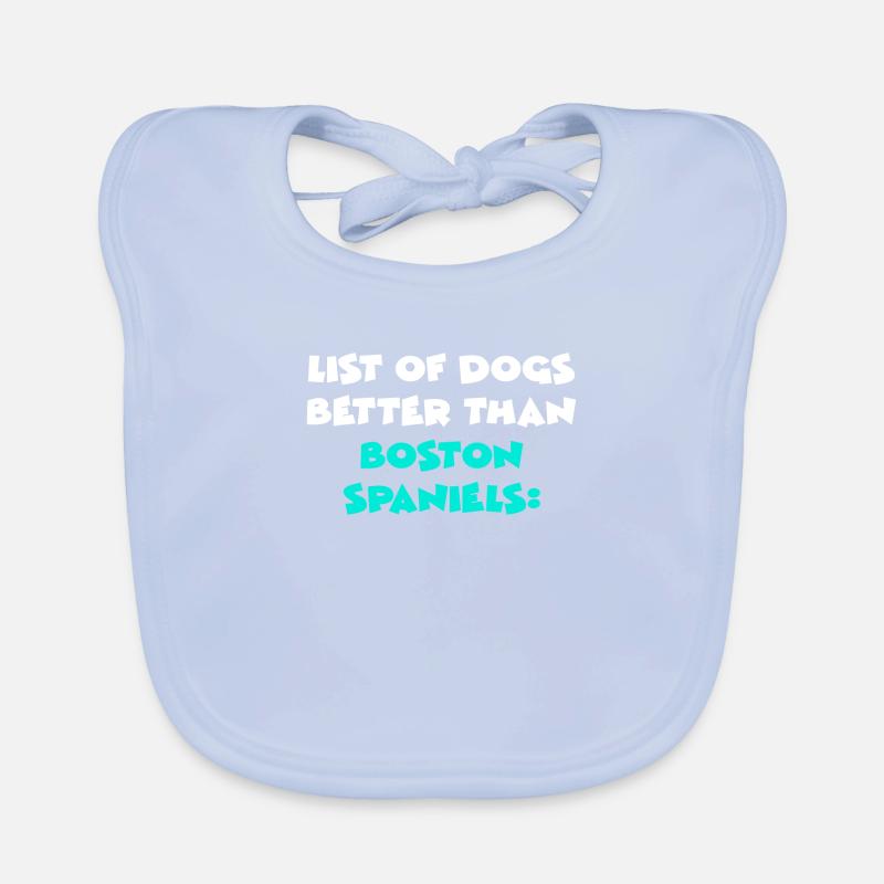 Épagneuls de Boston Bavoir bio Bébé
