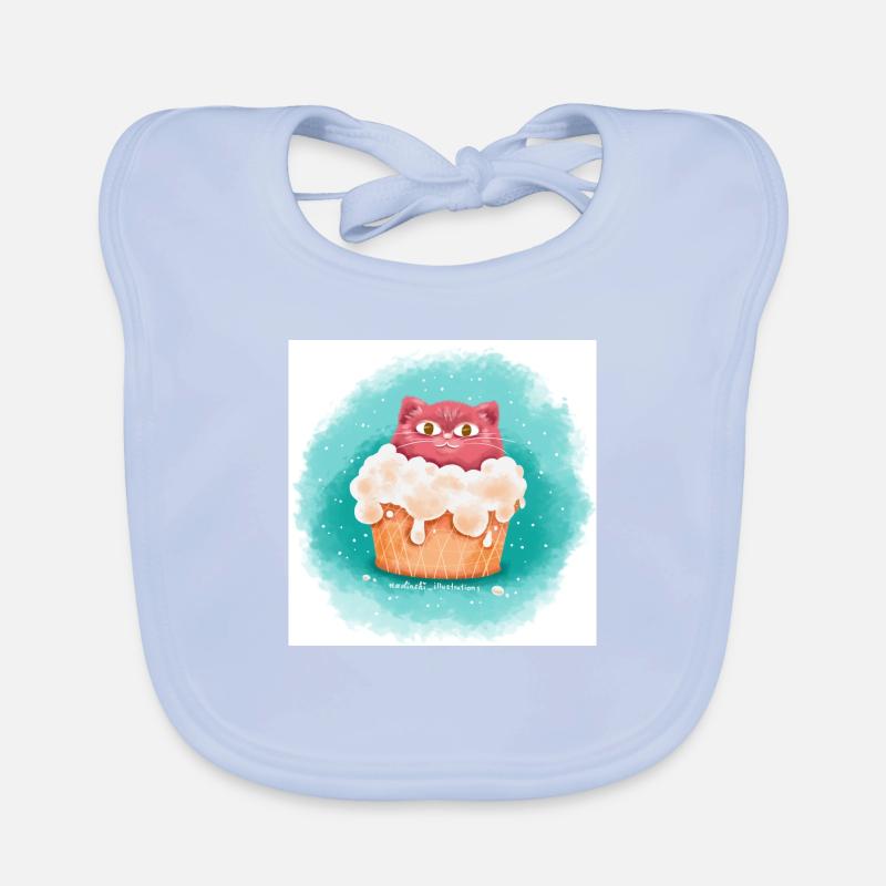 Katze eiscreme Baby Bio-Lätzchen