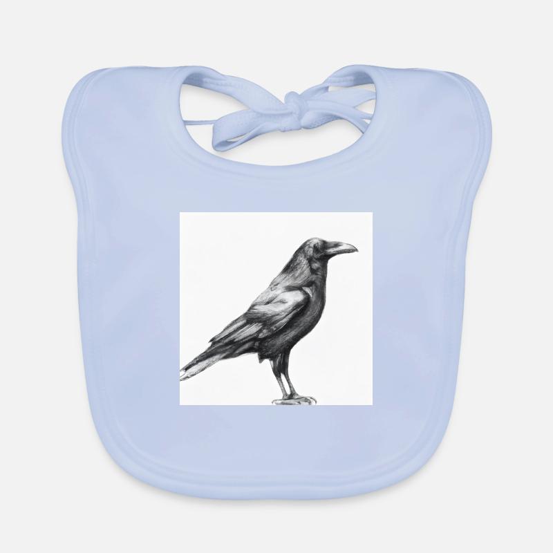 Drawn Raven Organic Baby Bibs