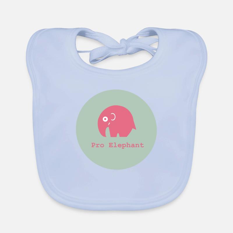Pro Éléphant Bavoir bio Bébé