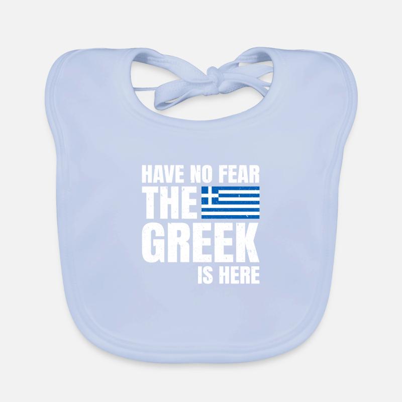 N’ayez pas peur que les Grecs soient ici Les Grecs Bavoir bio Bébé
