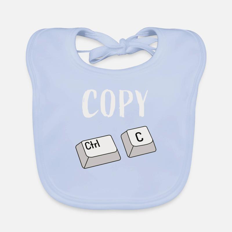 Ctrl C Copier Bavoir bio Bébé