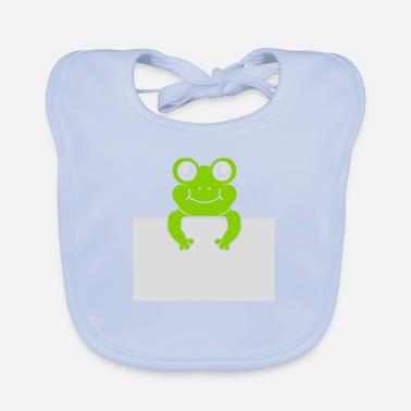 Testo presente Comic Frog Bavaglino ecologico per neonato