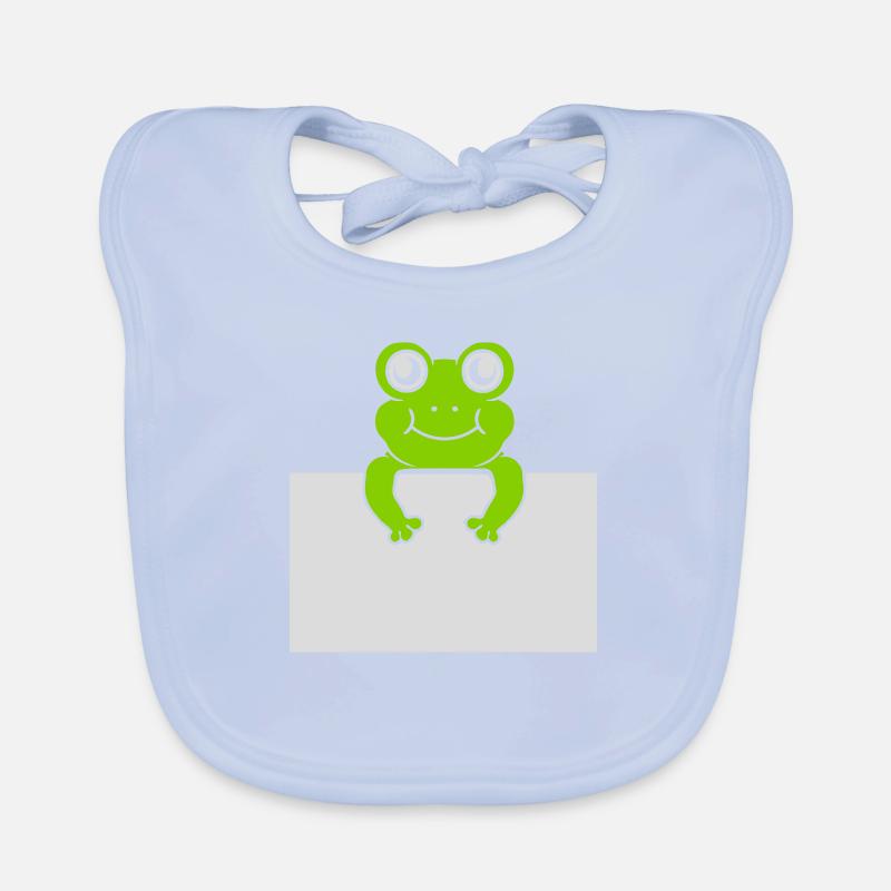 Texte présent Comic Frog Bavoir bio Bébé