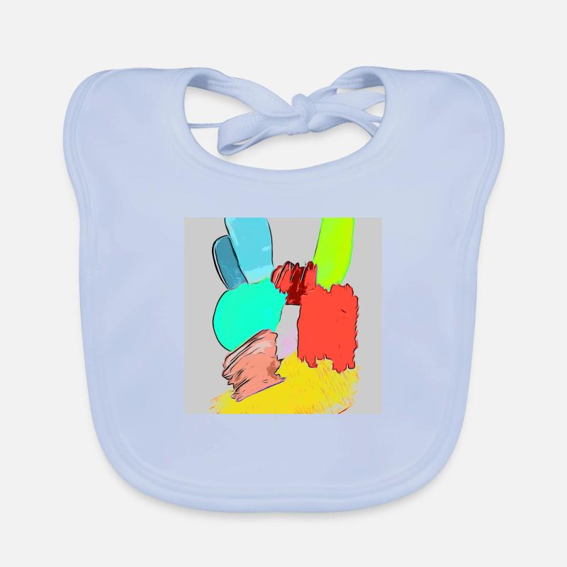 Handzeichen comic colors Baby Bio-Lätzchen