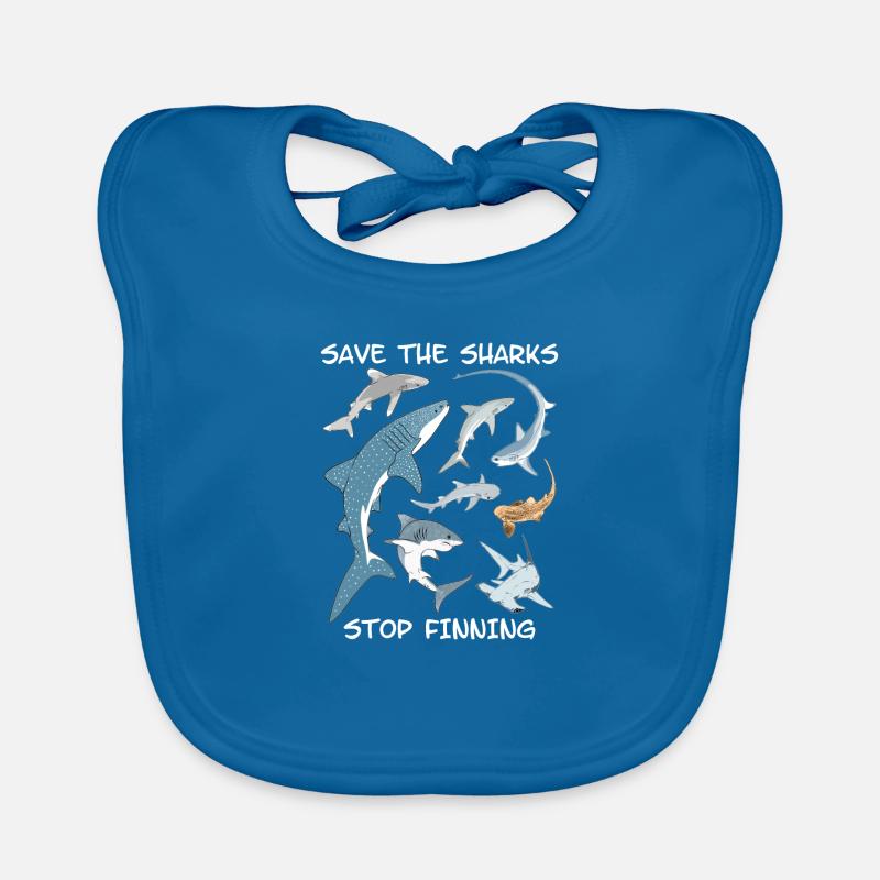 Types de requins Espèces de requins Bavoir bio Bébé