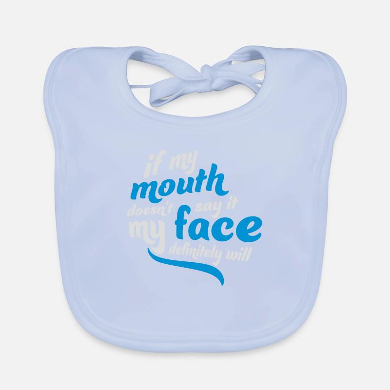 Mon visage le fera certainement Bavoir bio Bébé