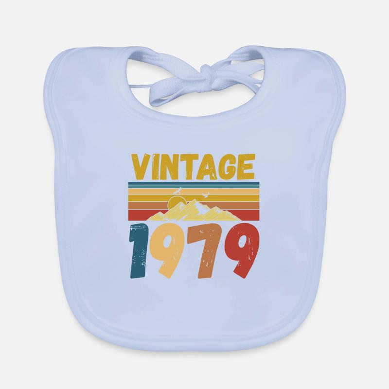Vintae 1979 / Made in 1979 Organic Baby Bibs