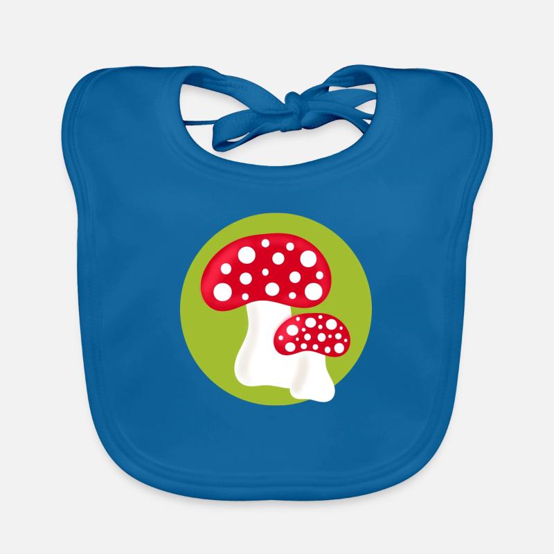 Toadstool, mushroom in the woods gift Organic Baby Bibs
