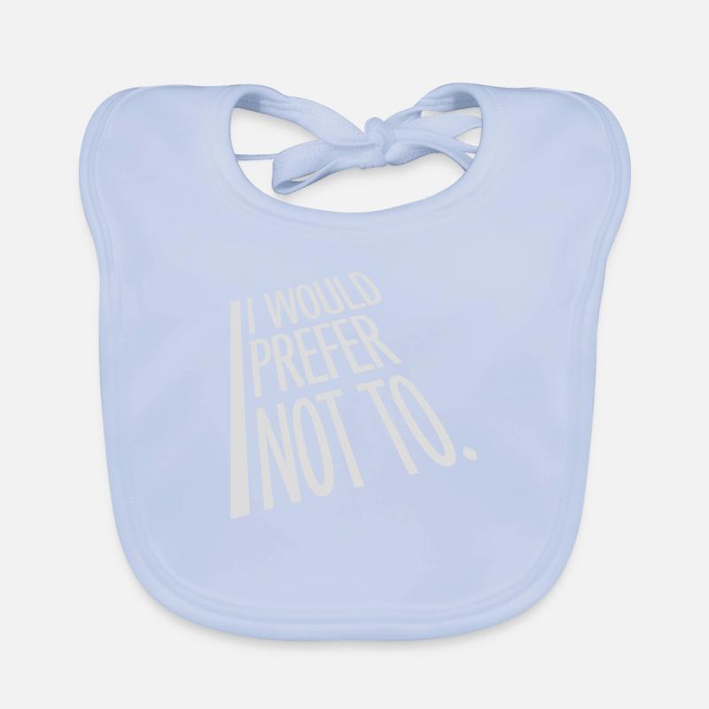 I prefer not to Organic Baby Bibs
