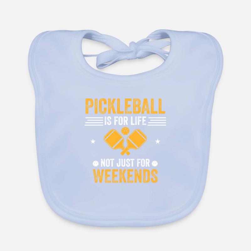 Pickleball is for life Organic Baby Bibs