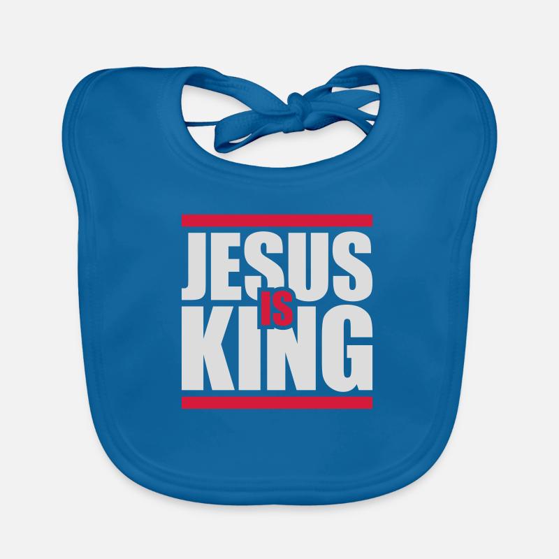 jesus is king Zitat Baby Bio-Lätzchen