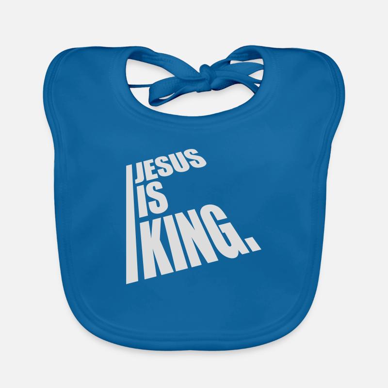 jesus is king Zitat Baby Bio-Lätzchen