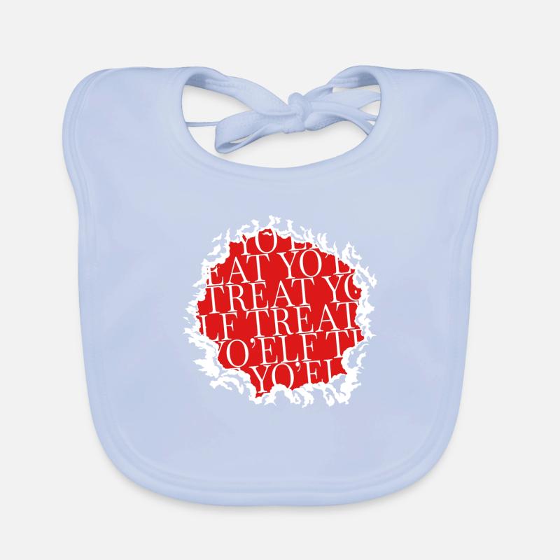 comic dork dino under the tree statement Baby Bio-Lätzchen