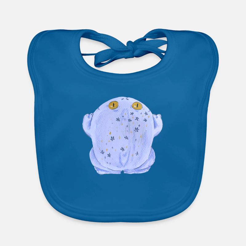 Frog toad in pastel Organic Baby Bibs