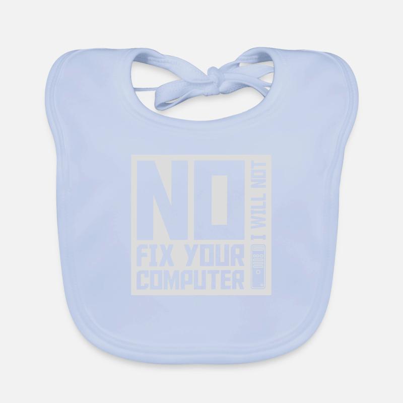 not fix your computer Organic Baby Bibs