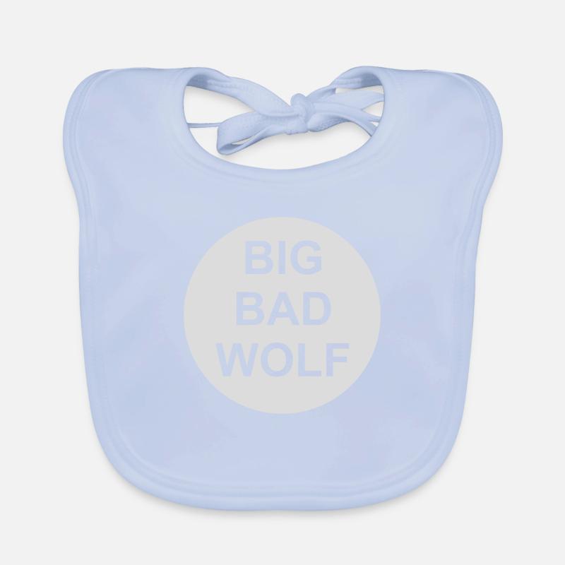 big bad wolf Zitat Baby Bio-Lätzchen