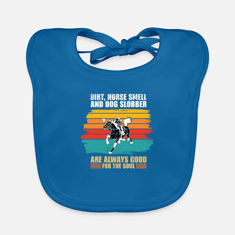 Cadeau Une cavalière équitation cheval cavalière Bavoir bio Bébé