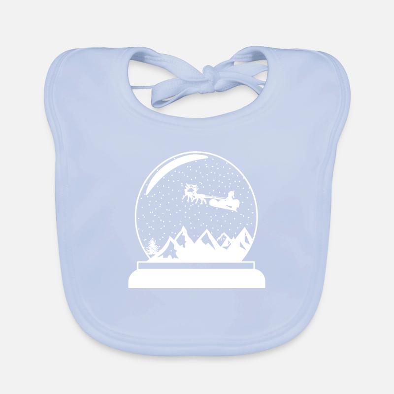Snow Globe Conception de globe de Noël Bavoir bio Bébé