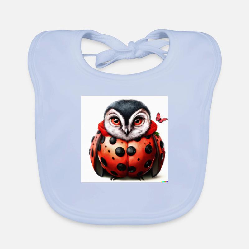 Lady Owl Bug Baby Bio-Lätzchen