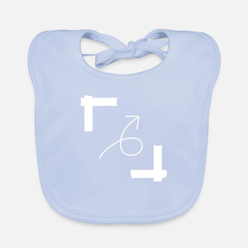 Pfeil parallel Ecke Baby Bio-Lätzchen