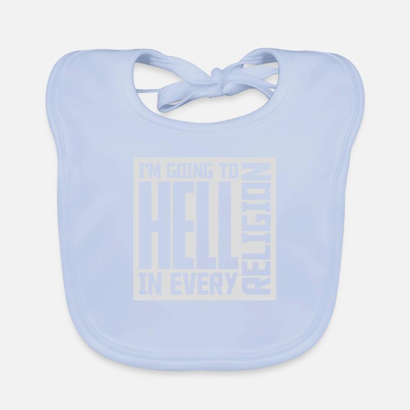 in going to hell Organic Baby Bibs