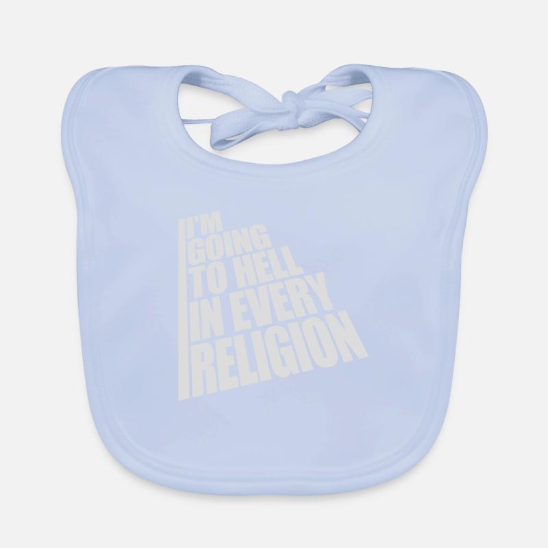 in going to hell Organic Baby Bibs