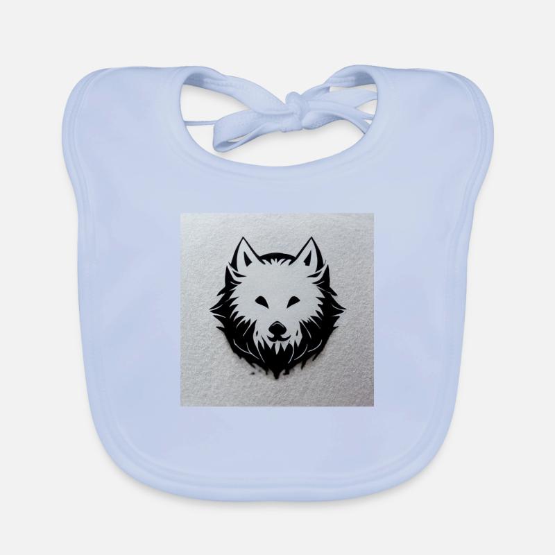 Wolfs Logo Baby Bio-Lätzchen