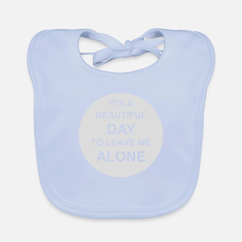 leave me alone day Baby Bio-Lätzchen