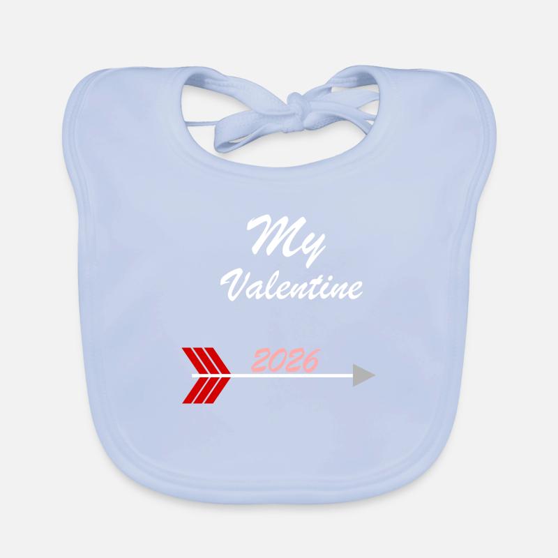 Mon design de la Saint-Valentin 2026 Bavoir bio Bébé