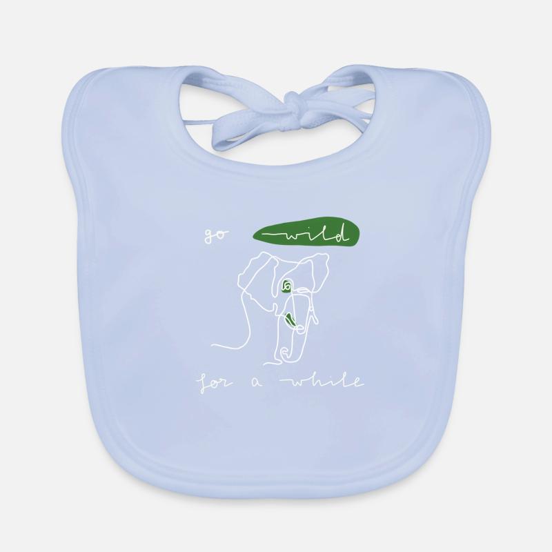 Go wild for a while Baby Bio-Lätzchen