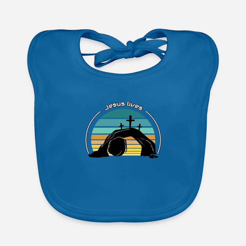 Jésus vit Bavoir bio Bébé