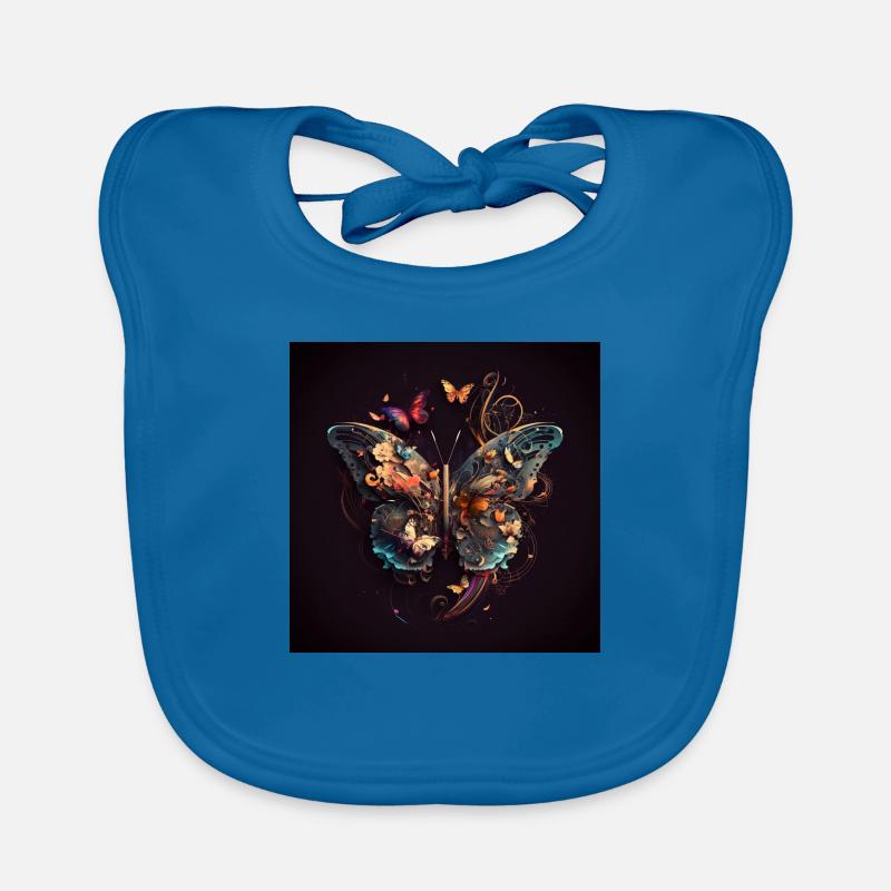 Papillon, notes et mécanismes Bavoir bio Bébé