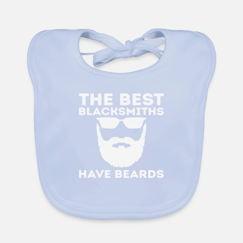 The Best Blacksmiths Have Beards Baby Bio-Lätzchen