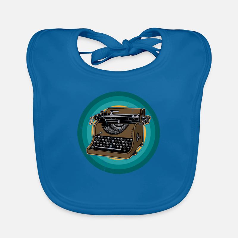 Book, Typewriter, Roman, Classics, Books Organic Baby Bibs