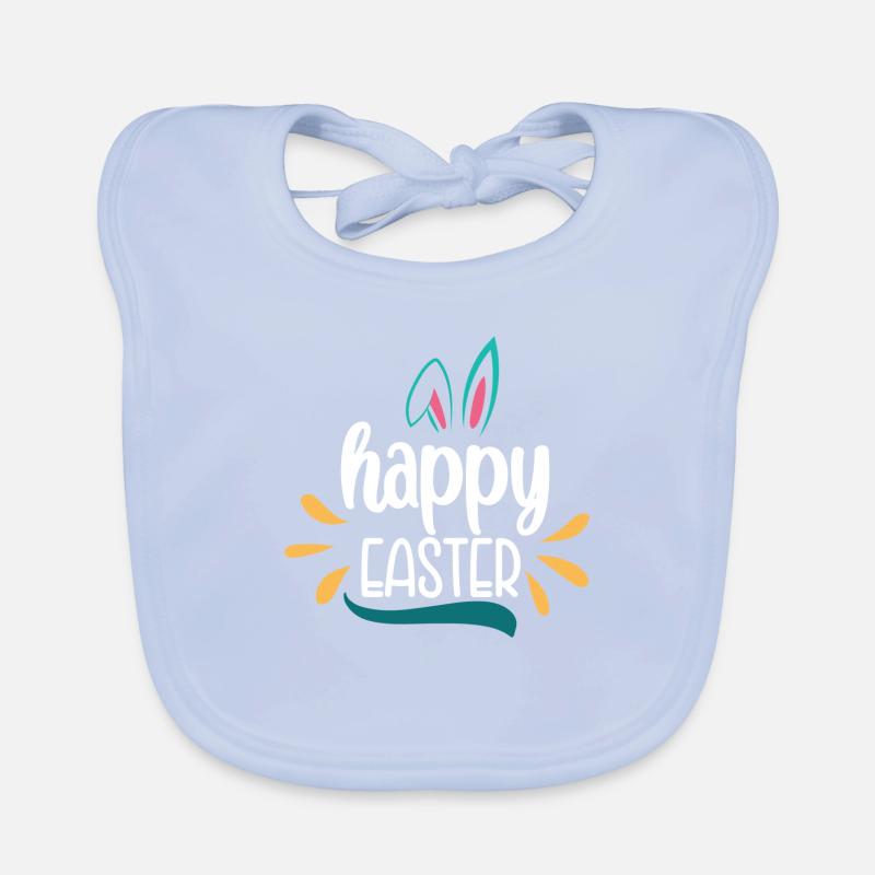 Joyeuses Pâques Frohe Ostern Bavoir bio Bébé