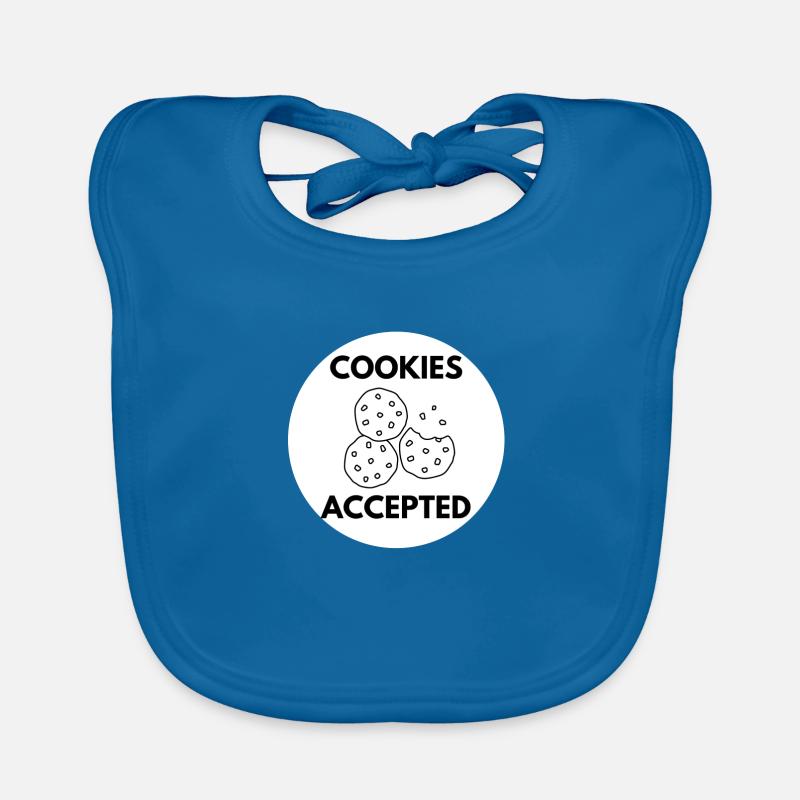 Cookies accepted - Geschenkidee Informatiker, IT Baby Bio-Lätzchen