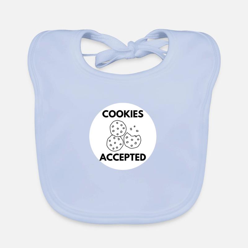 Cookies accepted - Geschenkidee Informatiker, IT Baby Bio-Lätzchen