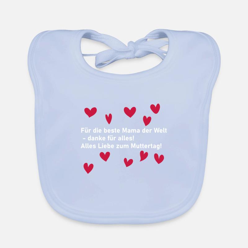 Für die beste Mama der Welt - Muttertags Geschenk Baby Bio-Lätzchen