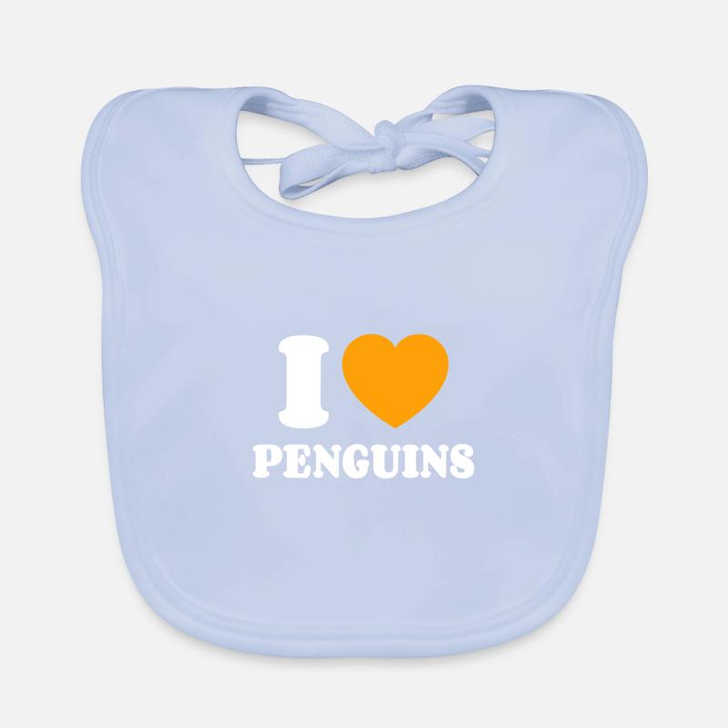 J’aime les pingouins Bavoir bio Bébé