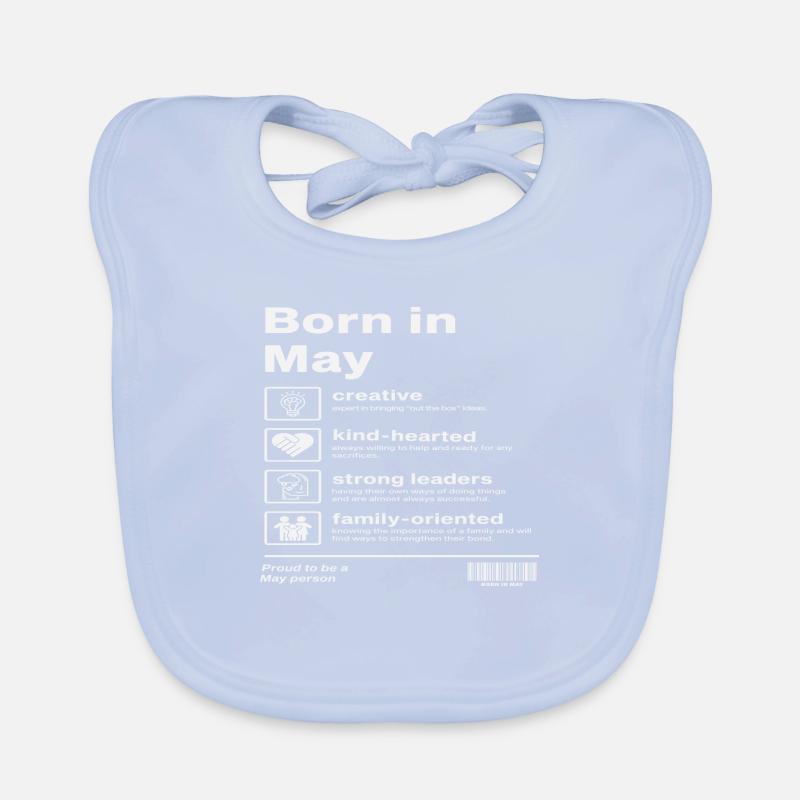 Born in May Baby Bio-Lätzchen