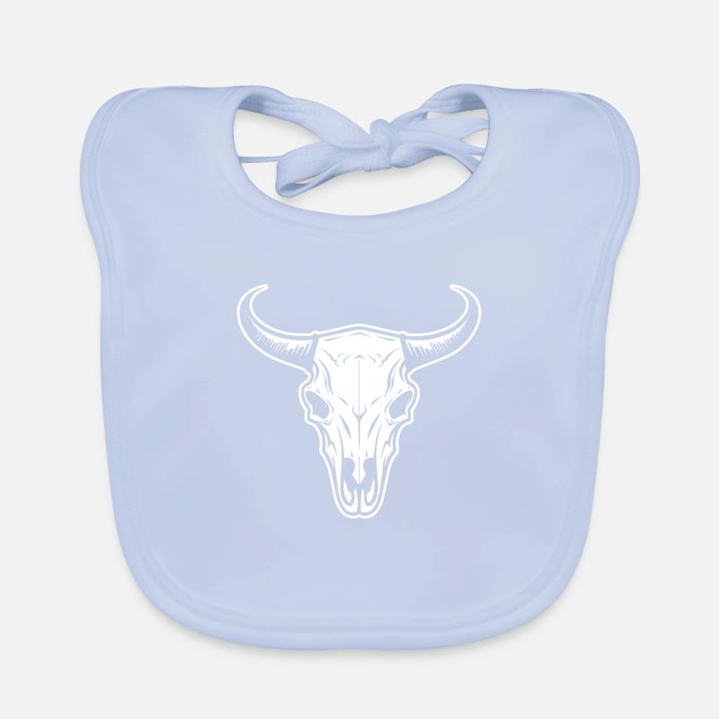 Crâne de vache Boho Bavoir bio Bébé